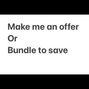 I accept reasonable offers